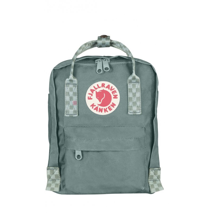 fjallraven kanken frost green chess pattern