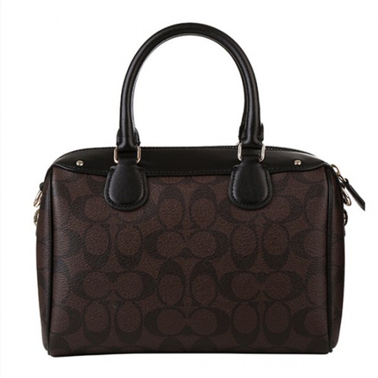 Bennett Mini In Signature Canvas Leather Satchel Bennett Mini In Signature Canvas Leather Satchel