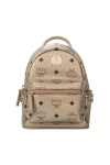 MCM Fashion Gold Super Mini Stark Visetos Bebe Boo Backpack