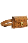 MCM Logo Printed Waist Bag Shoulder Crossbody Chain Bag