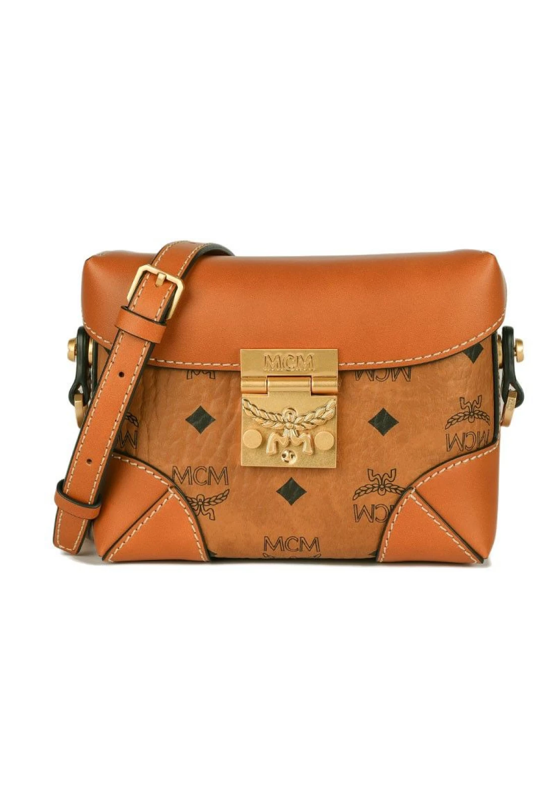 Mcm 1980s Leather Crossbody Bag