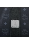 MCM Visetos Black Fabric Reversible Tote Handbag