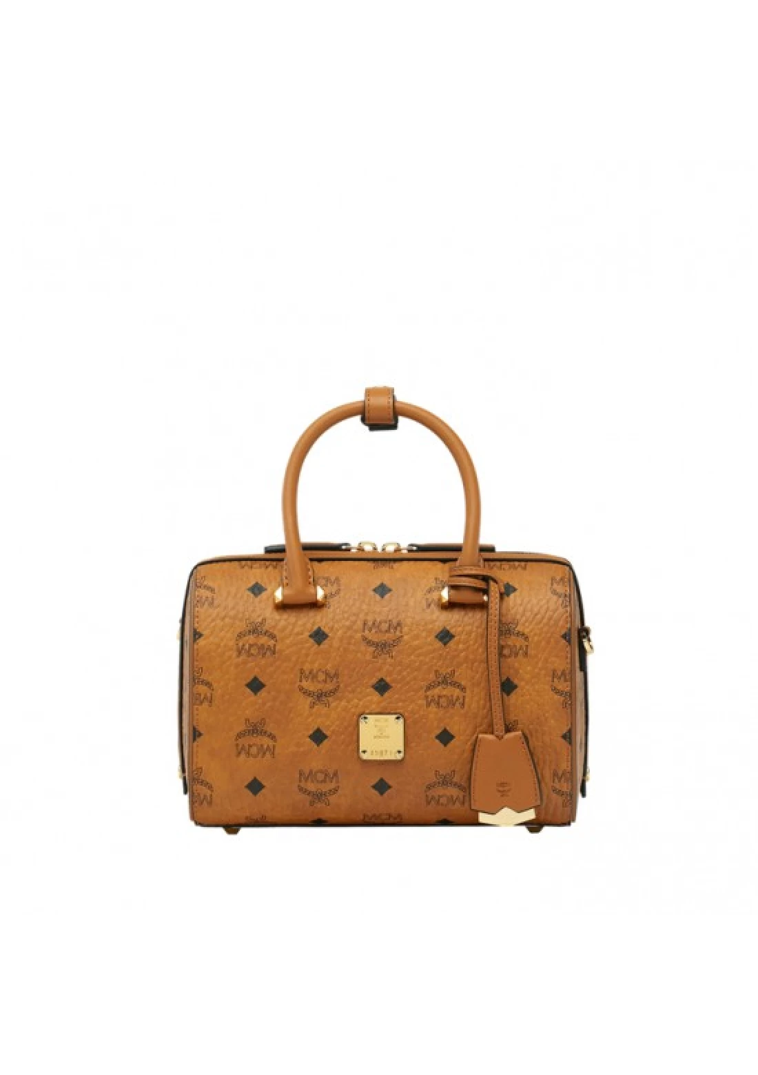 MCM Essential Boston In Monogram Leather