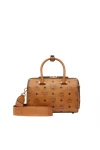 MCM Essential Boston in Visetos Bag