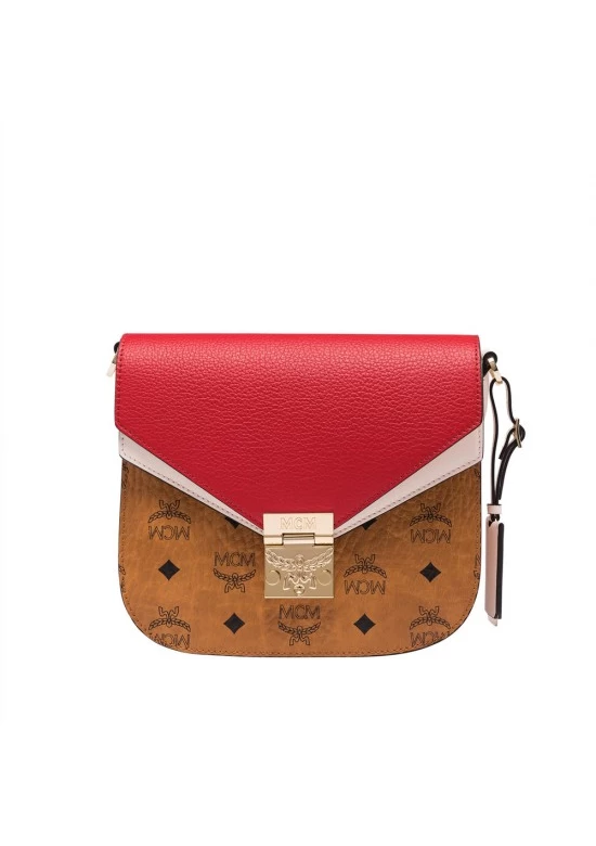 MCM Patricia Shoulder Bag in Color Block Leather Bag