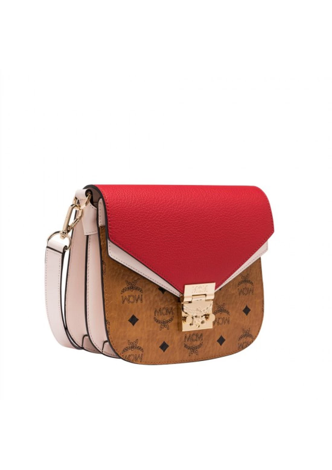 MCM Patricia Shoulder Bag in Color Block Leather Bag