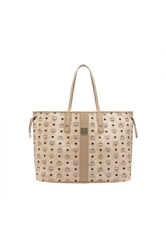 MCM Reversible Liz Shopper in Visetos Bag