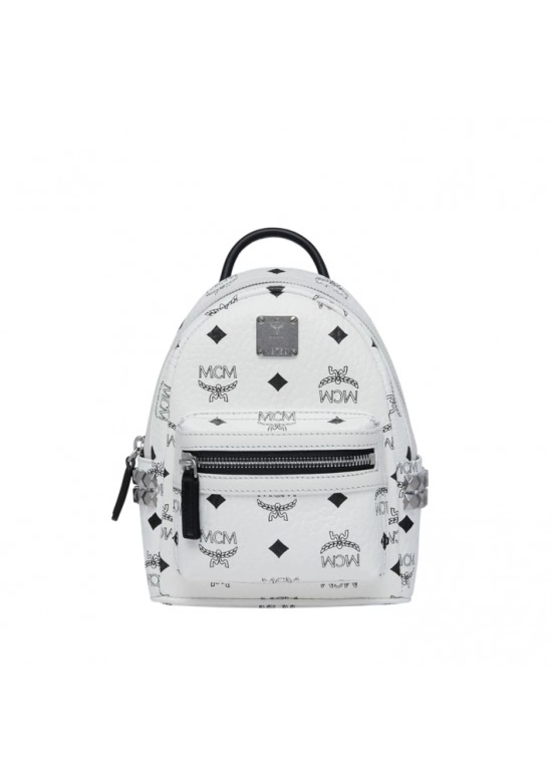 Mini Stark Side Studs Backpack in Visetos Black