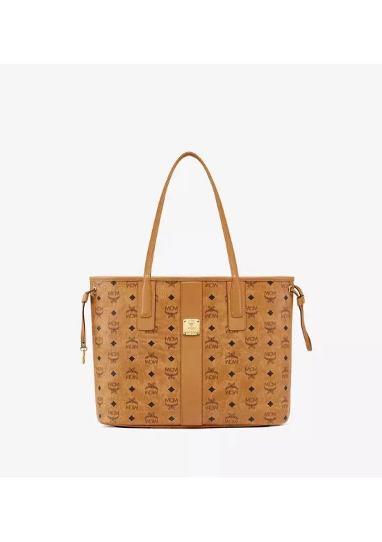 MCM Reversible Liz Shopper in Visetos Cognac Women