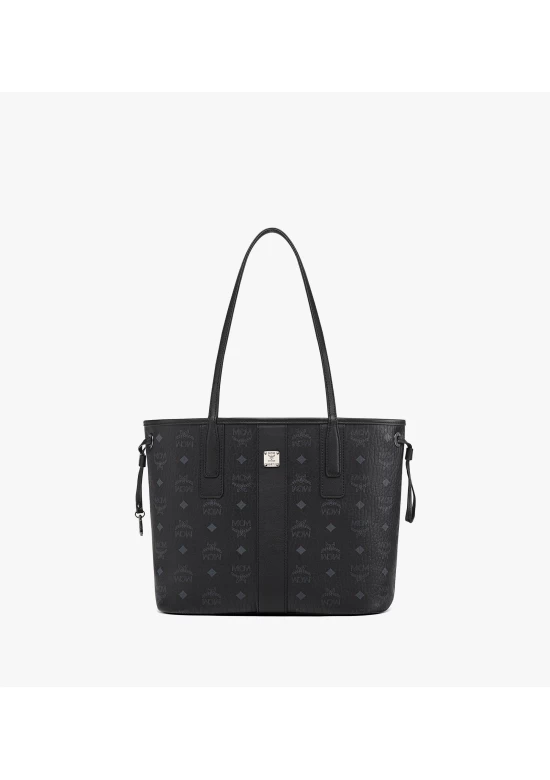 MCM Reversible Liz Shopper Small in Visetos Black Women