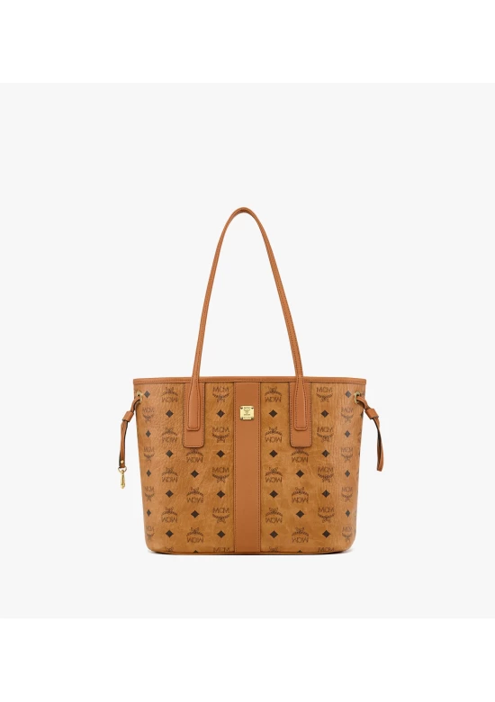 MCM Reversible Liz Shopper Small in Visetos Cognac Women