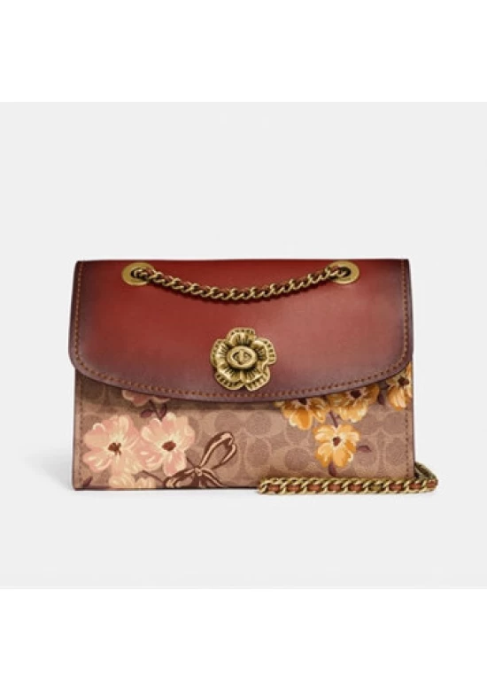 Coach Parker In Signature Canvas With Prairie Floral Print for Women