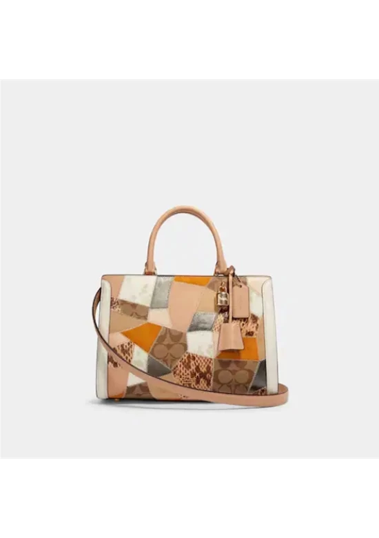 Coach Zoe Carryall with Patchwork Women