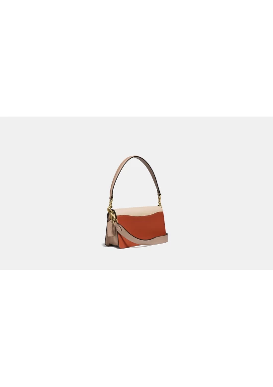Coach Tabby Shoulder Bag 26 with Signature Canvas Tan Ivory Women