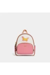 Coach Mini Court Backpack in Signature Canvas with Butterfly Women