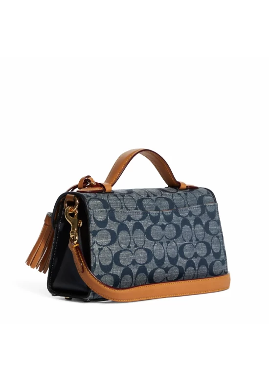 Coach Kleo Top Handle in Signature Chambray Women