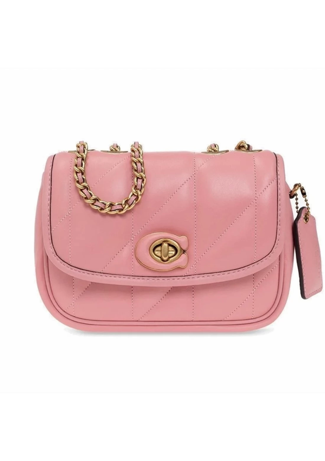 coach pink shoulder bag