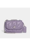 Coach Pillow Madison Shoulder Bag 18 with Quilting Silver Violet for Women