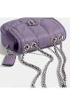 Coach Pillow Madison Shoulder Bag 18 with Quilting Silver Violet for Women