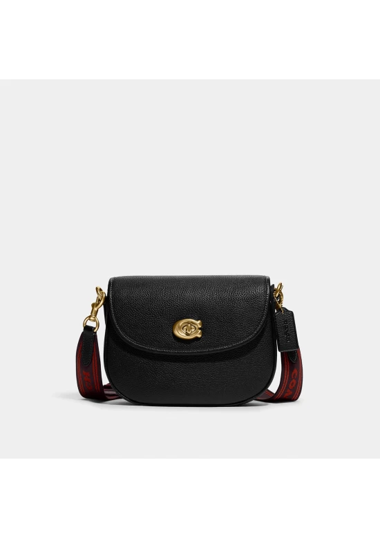 Coach Willow Saddle Bag Black for Women