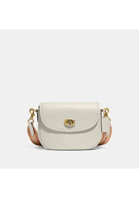 Coach Willow Saddle Bag Chalk for Women