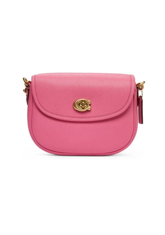 Coach Willow Saddle Bag Pink for Women