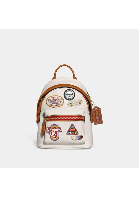 Coach Charter Backpack 18 With Patches for Women