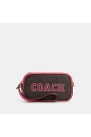 Coach Jamie Wristlet in Signature Canvas with Varsity Motif Pink for Women