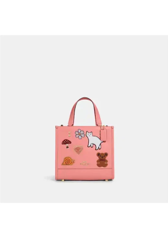Coach Dempsey Tote 22 With Creature Patches for Women