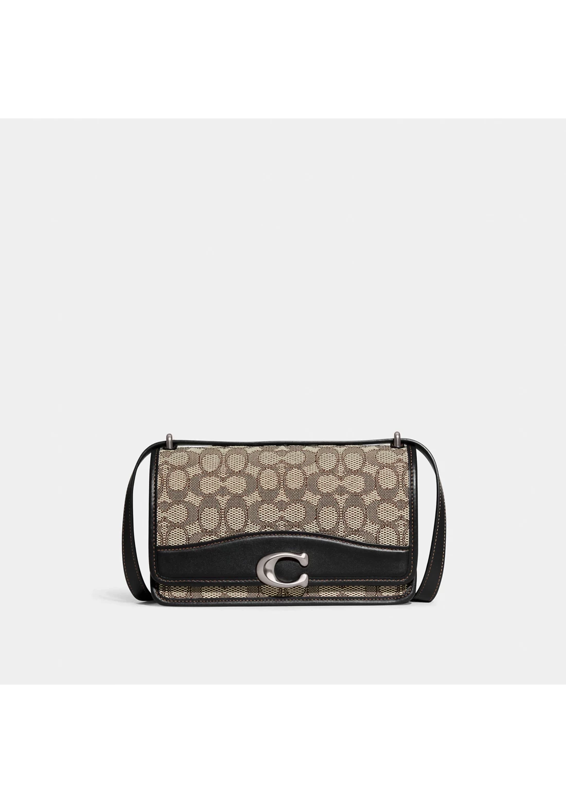 Coach black online jacquard shoulder bag