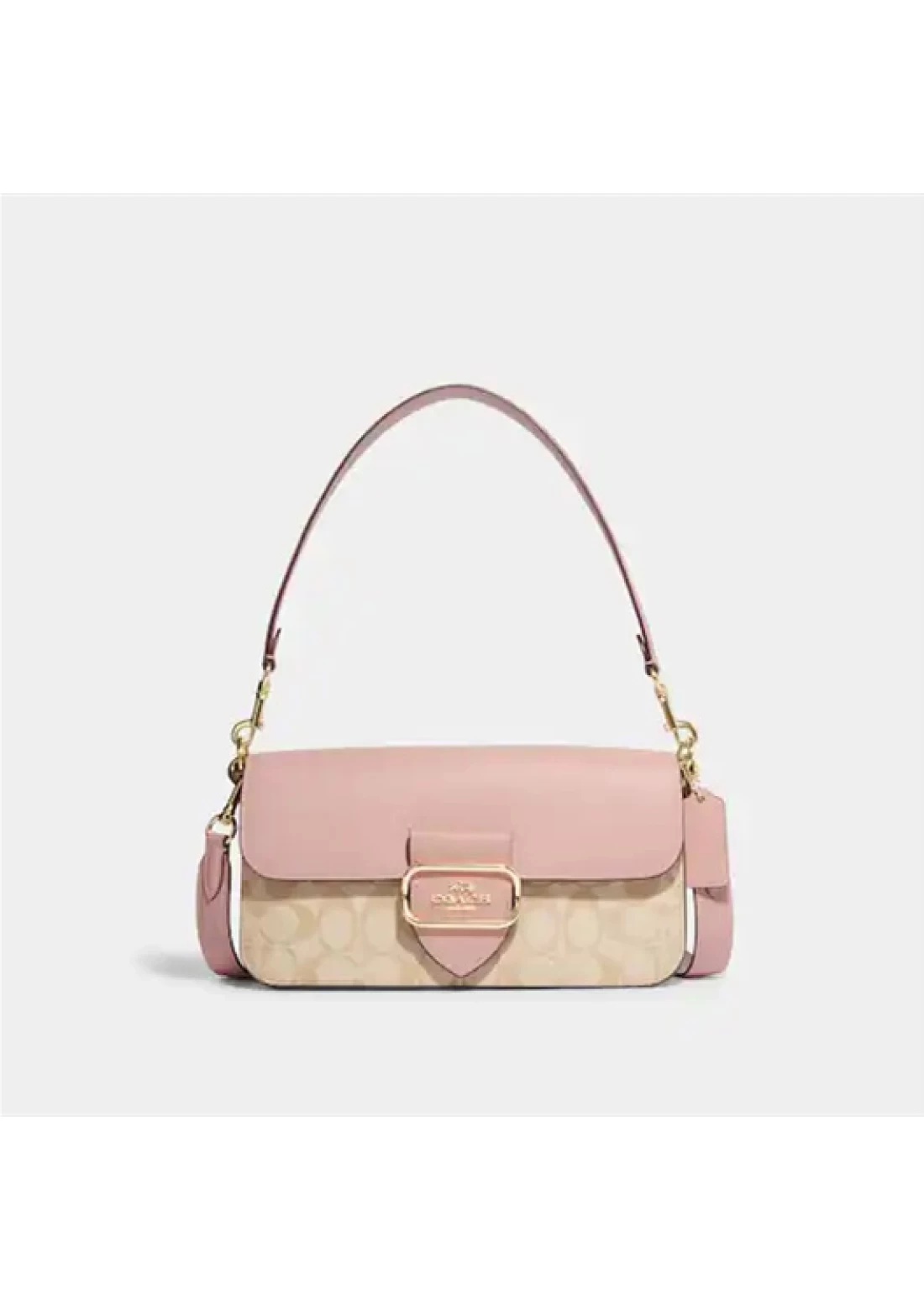 Coach Pink/ Beige Signature Canvas Morgan Crossbody Bag Coach | The Luxury  Closet