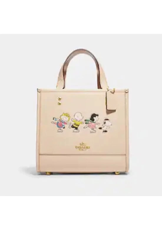 Coach X Peanuts Dempsey Tote 22 With Snoopy And Friends Motif for Women