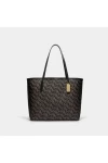 Coach City Tote With Coach Monogram Print Black for Women
