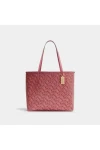 Coach City Tote With Coach Monogram Print Rouge for Women