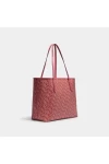 Coach City Tote With Coach Monogram Print Rouge for Women