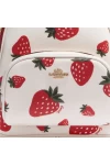 Coach Mini Court Backpack with Wild Strawberry Print Women