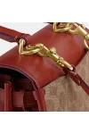 Coach Sammy Top Handle in Signature Canvas Brass Tan Rust for Women