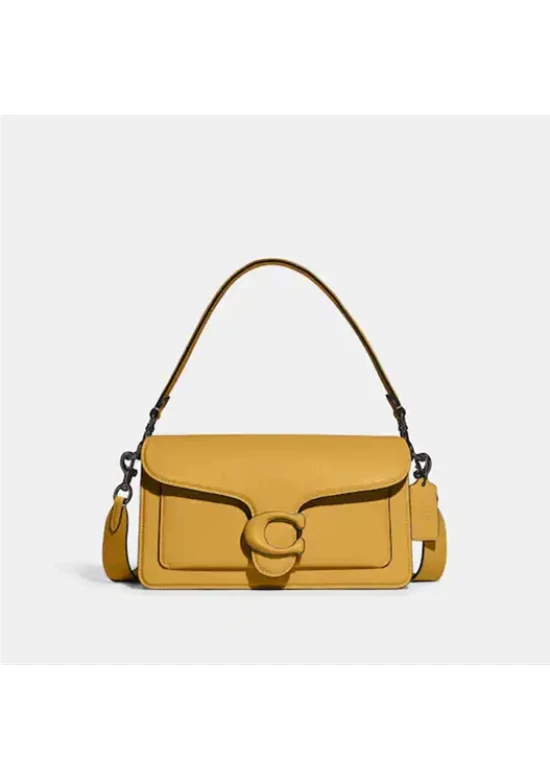 Coach Tabby Shoulder Bag 26 Pewter Yellow Gold for Women
