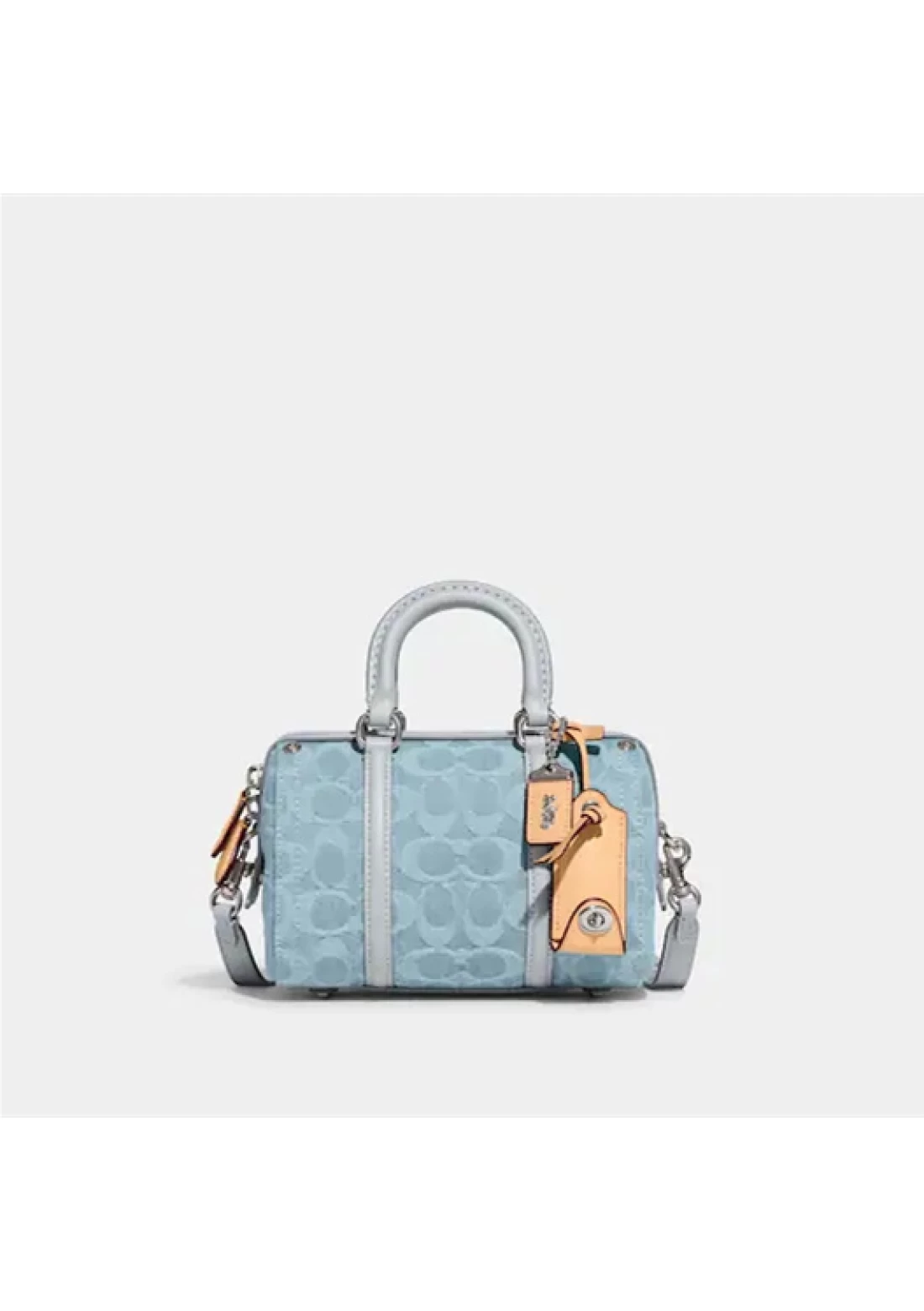 Coach denim satchel 2025