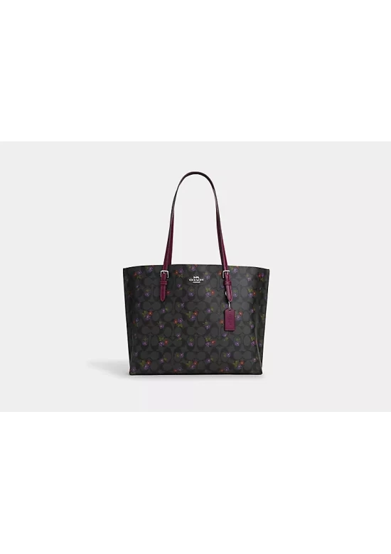 Coach Mollie Tote in Signature Canvas with Country Floral Print Women