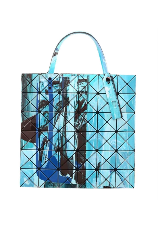 Bao Bao Issey Miyake Gravity Paint Tote Blue Mix