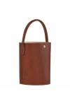 Longchamp Epure Leather Bucket Bag S Brown Women