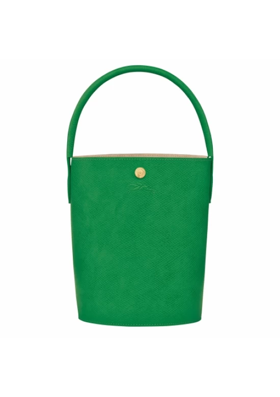 Longchamp Epure Leather Bucket Bag S Green Women