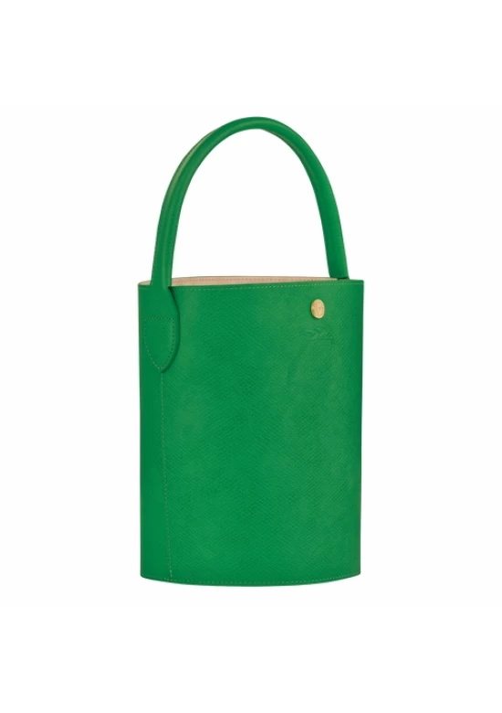 Longchamp Epure Leather Bucket Bag S Green Women