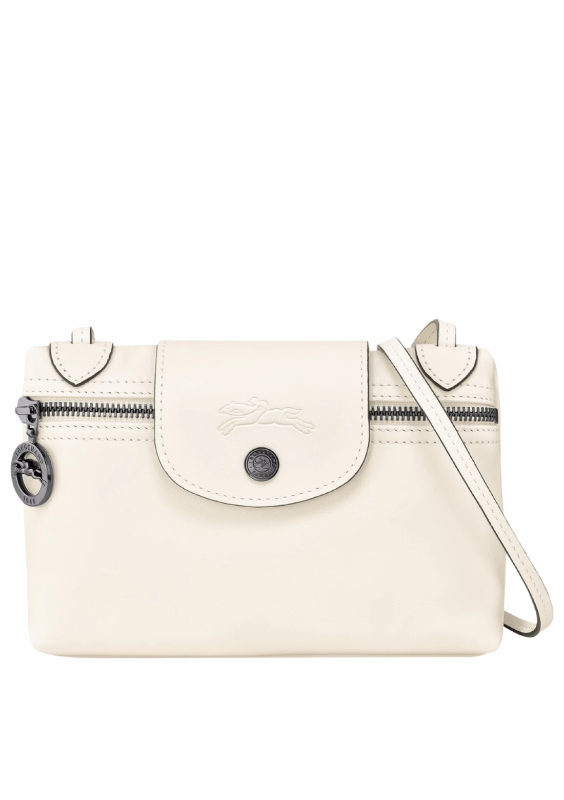 longchamp le pliage cuir crossbody