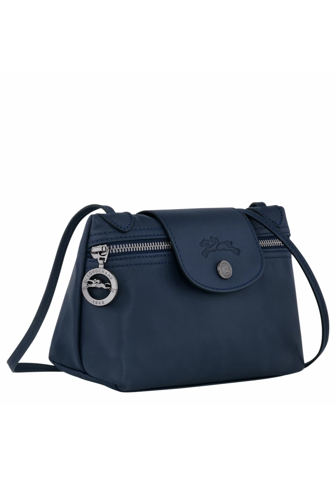 Longchamp Le Pliage Xtra Xs Crossbody Bag Navy Leather Women