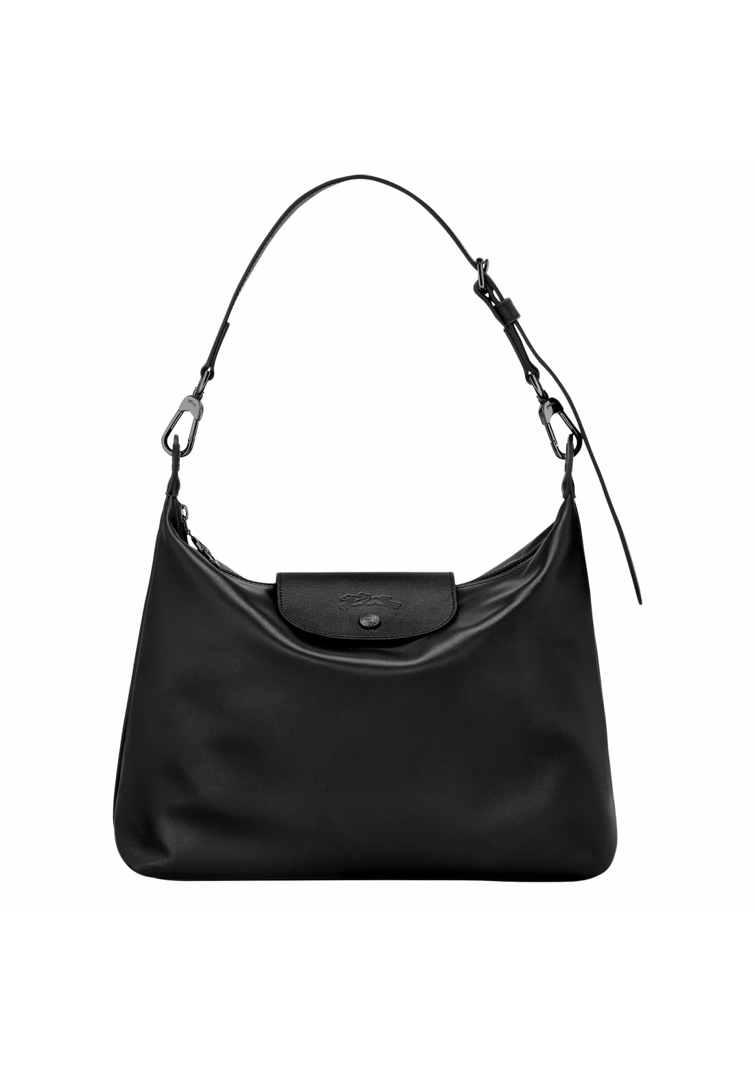 Longchamp Le Pliage Xtra M Hobo Bag Black Leather Women