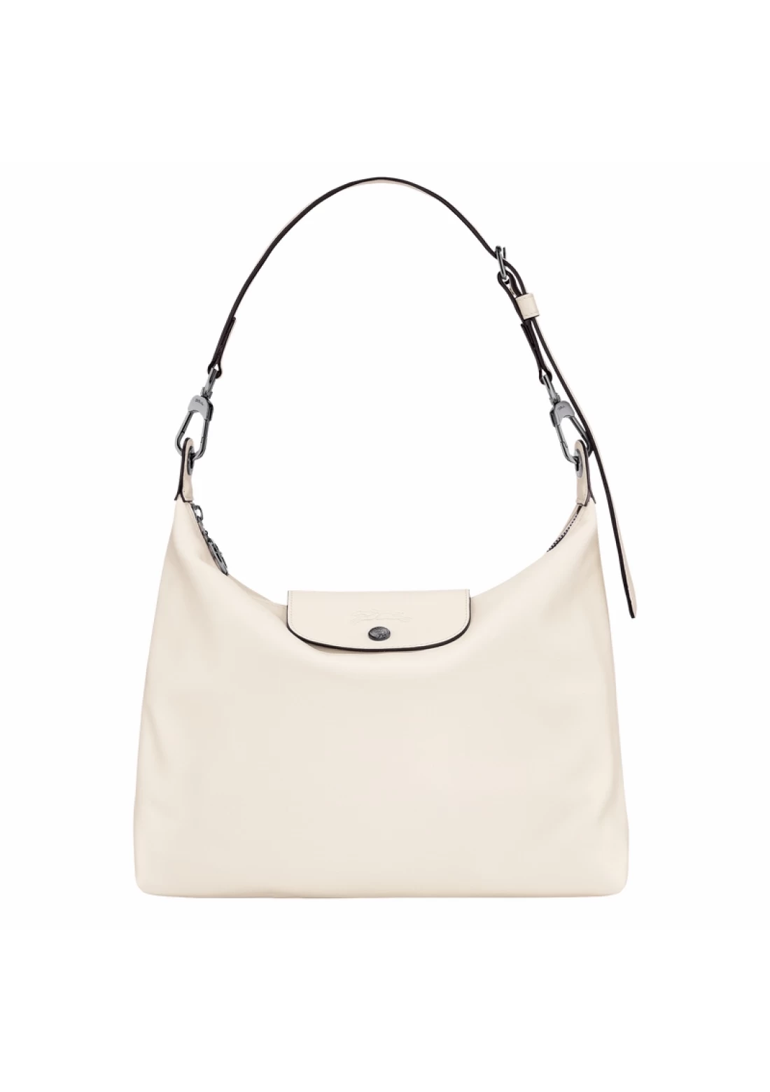 Longchamp Le Pliage Xtra M Hobo Bag Ecru Leather Women