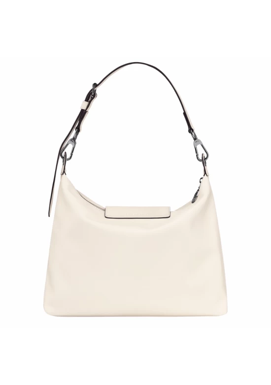 Longchamp Le Pliage Xtra M Hobo Bag Ecru Leather Women