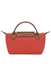 Longchamp Le Pliage Original Pouch with Handle Tomato Women